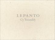 Cover of: Cy Twombly: Lepanto