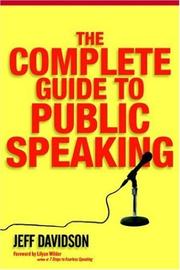 Cover of: The complete guide to public speaking