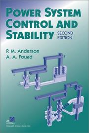 Power system control and stability by P. M. Anderson A.Fouad