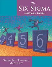 Cover of: Six Sigma Instructor Guide
