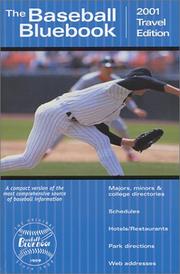 Cover of: 2001 Baseball Blue Book: Travel Edition