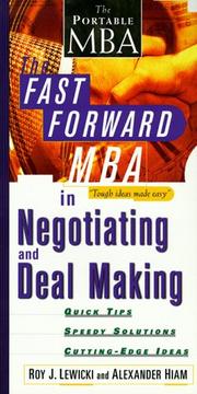 The fast forward MBA in negotiating and deal making