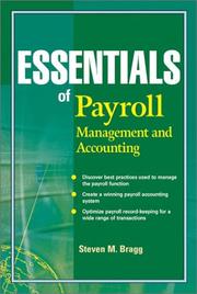 Cover of: Essentials of Payroll: Management and Accounting