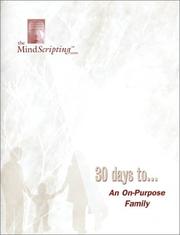 Cover of: 30 Days To An On-Purpose Family (Workbook)