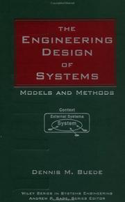 The engineering design of systems : models and methods