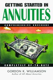 Cover of: Getting started in annuities