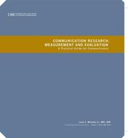 Cover of: Communication Research, Measurement and Evaluation