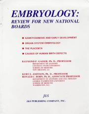 Cover of: Embryology by RAYMOND F., PH.D. GASSER