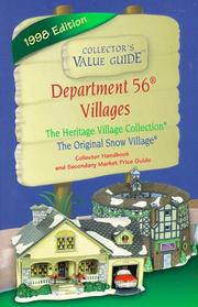 Department 56 Village Collector's Value Guide: 1998 Collectors Publishing Co