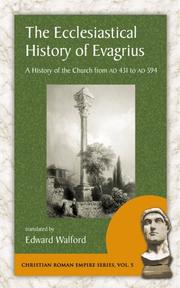 Cover of: The Ecclesiastical History of Evagrius (Christian Roman Empire Series)
