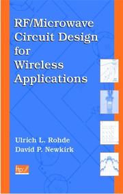 RF/microwave circuit design for wireless applications by Ulrich L. Rohde