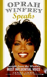 Cover of: Oprah Winfrey speaks: insight from the world's most influential voice