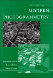 Cover of: Introduction to modern photogrammetry