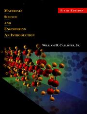 Cover of: Materials Science and Engineering by William D. Callister Jr.