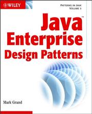Cover of: Java Enterprise Design Patterns: Patterns in Java Volume 3 (With CD-ROM)