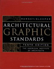 Cover of: Architectural graphic standards