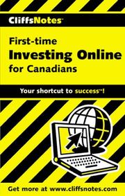 Cover of: CliffsNotes First-time Investing Online for Canadians