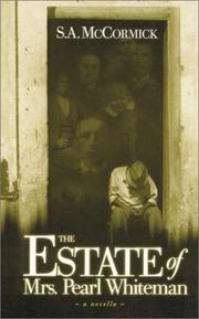 Cover of: The Estate of Mrs. Pearl Whiteman | Shirley Anne McCormick
