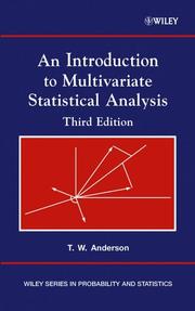 An introduction to multivariate statistical analysis