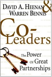 Cover of: Co-Leaders by David A. Heenan, Warren G. Bennis, Warren Bennis