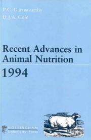 Recent advances in animal nutrition 1994