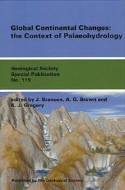 Global continental changes : the context of palaeohydrology