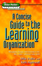 A concise guide to the learning organization