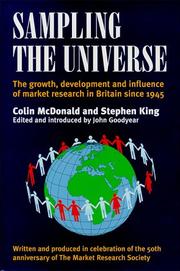 Cover of: Sampling the Universe: The Growth, Development and Influence of Market Research in Britain Since 1945