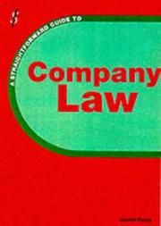 Cover of: A Straightforward Guide to Company Law (Straightforward Guides)