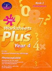 Worksheets plus Year 4 : for the national numeracy strategy. Book 2, Calculations