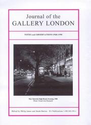 Journal of the Gallery London : notes and observations 1968-1998