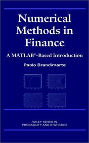 Numerical Methods in Finance by Paolo Brandimarte