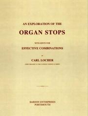 Cover of: Explanation of the Organ Stops