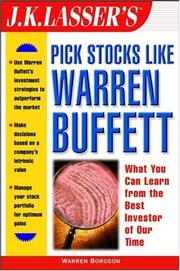 Cover of: J.K. Lasser's pick stocks like Warren Buffett by Warren Boroson