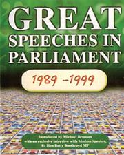 Cover of: Great Speeches in Parliament: 10 Years of Mptv