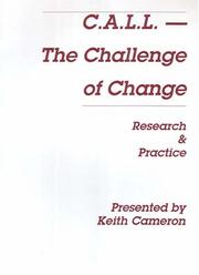 Cover of: Call And The Challenge Of Change: Research And Practice
