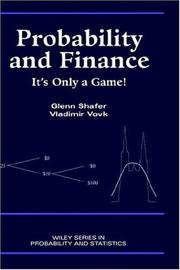 Probability and finance : it's only a game!