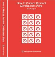 Cover of: How to Produce Personal Development Plans