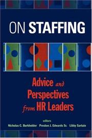 Cover of: On Staffing: Advice and Perspectives from HR Leaders