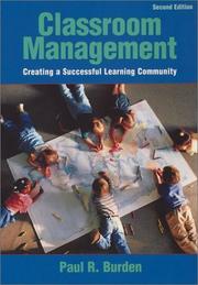 Cover of: Classroom management by Paul R. Burden