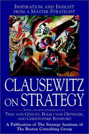 Cover of: Clausewitz on Strategy  by Tiha von Ghyczy, Christopher Bassford