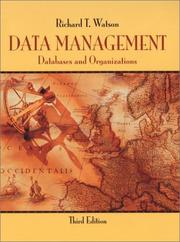 Data Management by Richard T. Watson