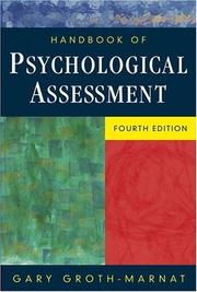 Handbook of psychological assessment by Gary Groth-Marnat