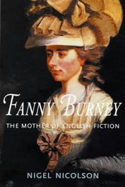 Cover of: Fanny Burney: The Mother of English Fiction