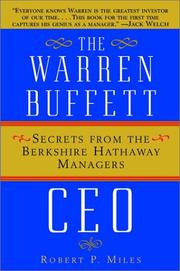 Cover of: The Warren Buffett CEO: secrets from the Berkshire Hathaway managers