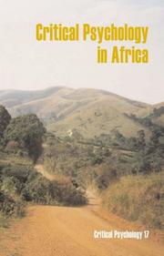 Cover of: Critical Psychology in Africa (Critical Psychology)