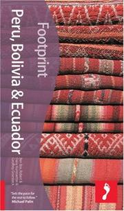 Cover of: Peru Bolivia & Ecuador, 2 (Footprint - Travel Guides)