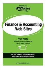 Finance & accounting web sites : fast facts about Internet job boards and career portals for job seekers, career activists, recruiters & HR professionals