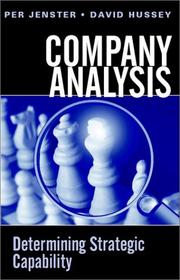 Company analysis : determining strategic capability