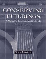 Conserving buildings : guide to techniques and materials